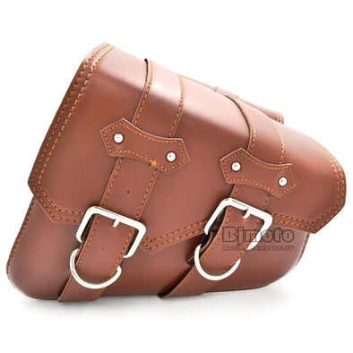 Motorcycle Leather Saddle Bag