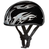 D.OT. Silver Flames Cap Helmet