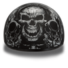 D.O.T Skull Guns Cap Helmet