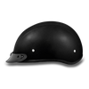 D.O.T Leather Covered Cap Helmet w/ Visor