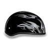 D.OT. Silver Flames Cap Helmet
