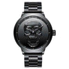 Military Steel 3D Skull Watch