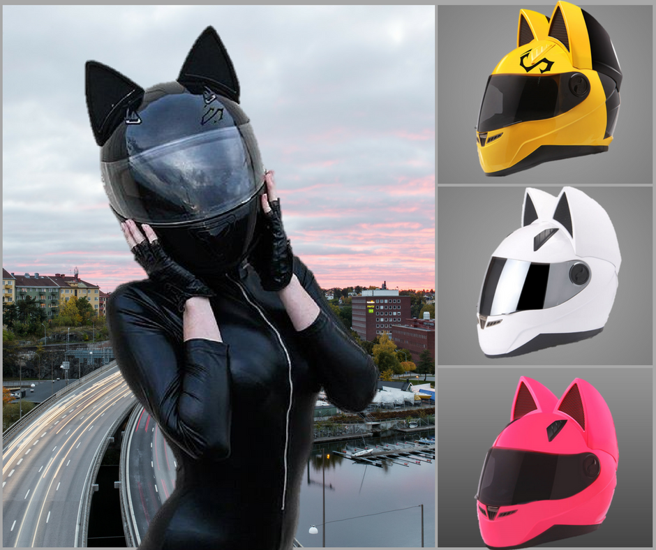 Cat ears bike outlet helmet