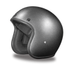 D.O.T Cruiser Gun Metal Grey Metallic Helmet
