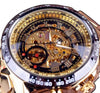 Luxury Gold "Skeleton" See Thru Wrist Watch